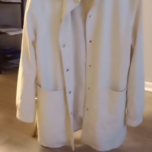 Marc New York white cashmere coat